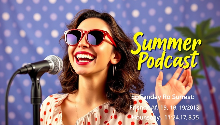 Design technology future trends: cheerful woman podcast cover