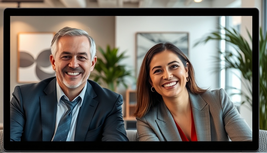 Two professionals discussing CNBS Financing in Commercial Real Estate on a video call.