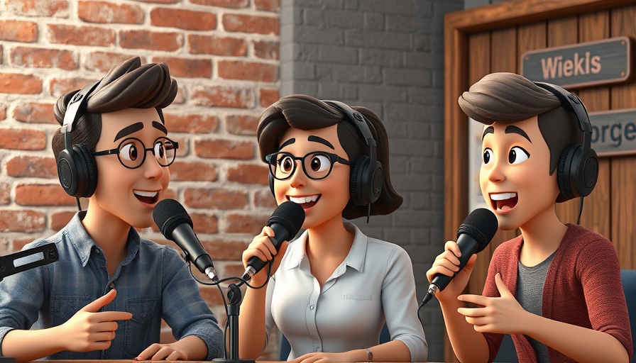 Three people discussing fundraising tips for real estate investors during a podcast.