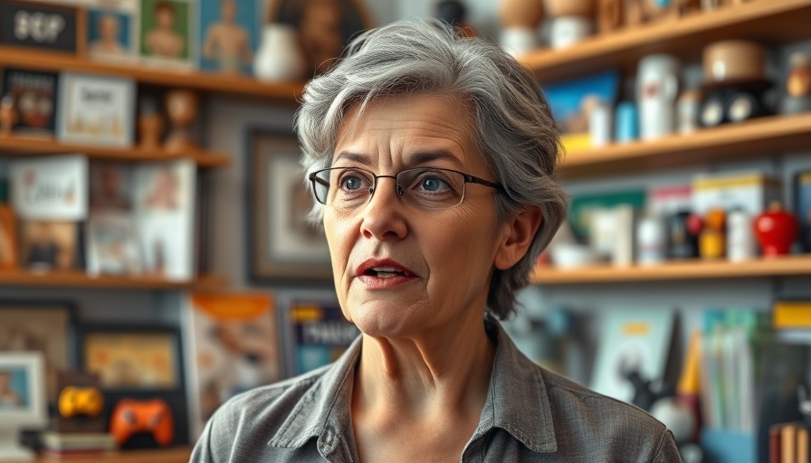 Woman giving effective LinkedIn tips for realtors in a colorful office.
