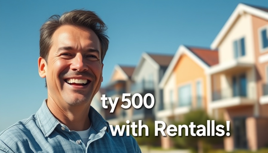 Retire Early Using Home Equity to Invest: smiling man with houses.