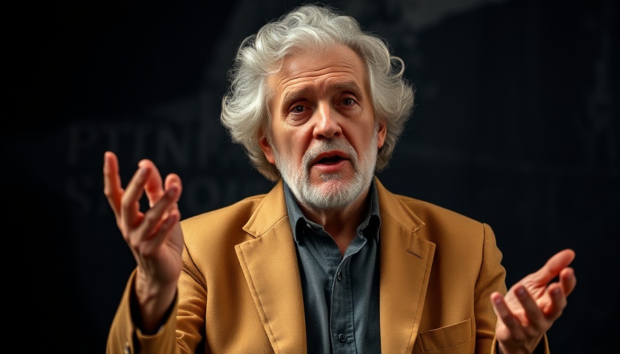 Older man giving advice on partnerships, indoor setting.