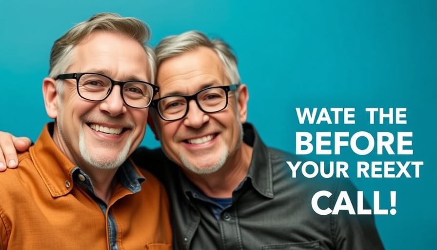 Two smiling men with text promoting phone call tips.