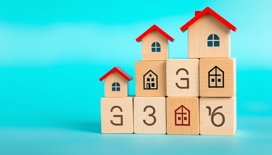 Minimalistic blocks with house icons on cyan background symbolize growth in property, eXp Realty high-productivity agents.