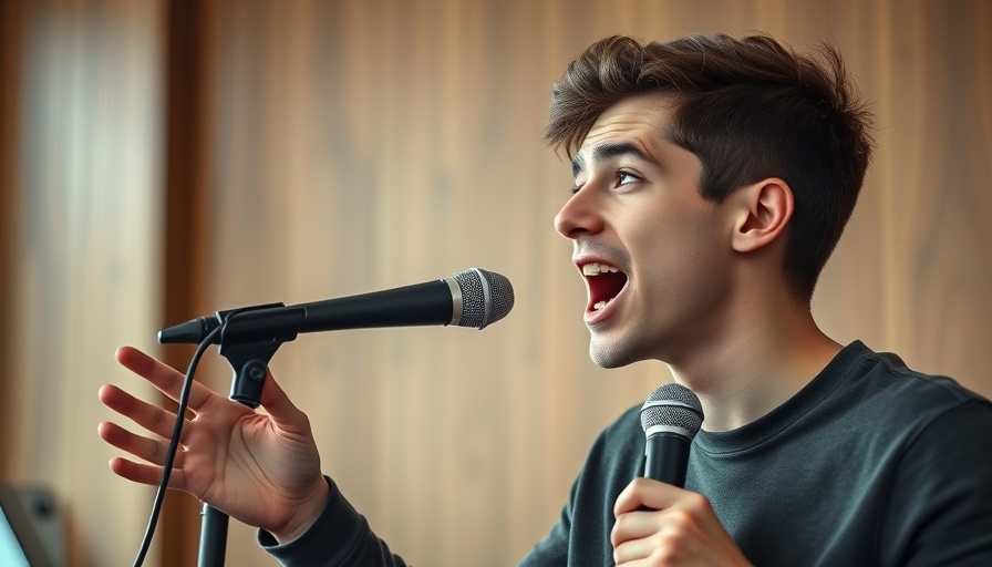 Young man discussing early retirement strategies in a studio.