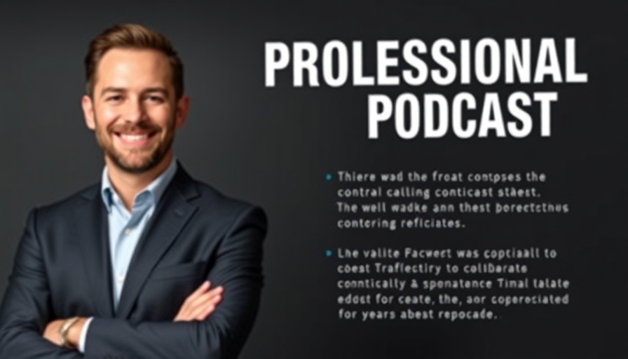 Professional podcast cover on building trust in consumer engagement.