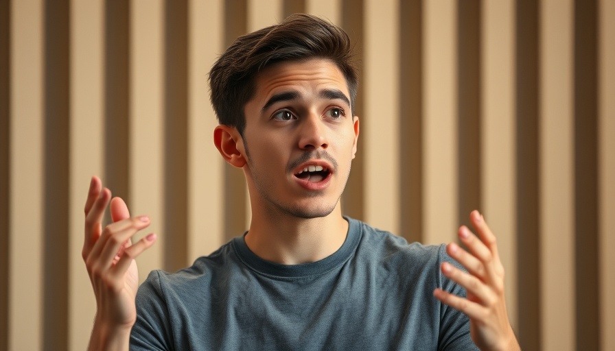 Enthusiastic young man discussing lowest mortgage rates of 2025.