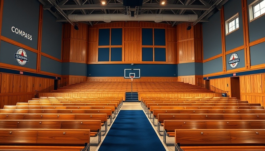 NWMLS antitrust lawsuit courtroom with Compass logo.