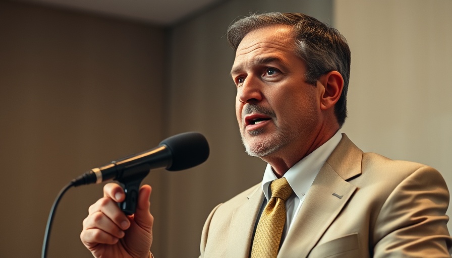 Man explaining tax benefits for married couples, professional setting.