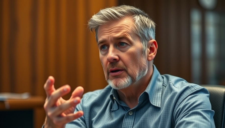 Middle-aged man discussing hidden tax savings for investors indoors.