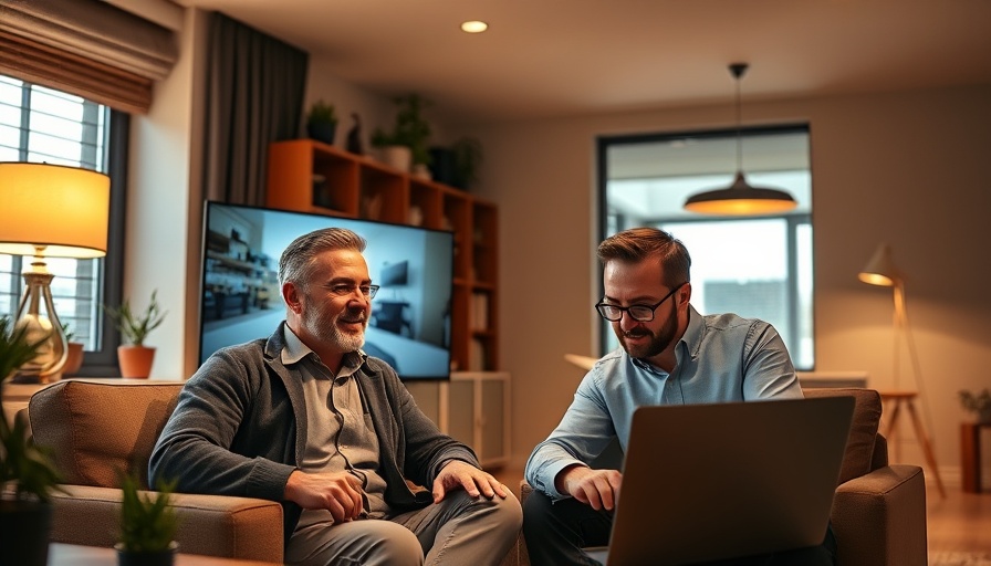 Two men discussing market cycles in real estate on a video call.