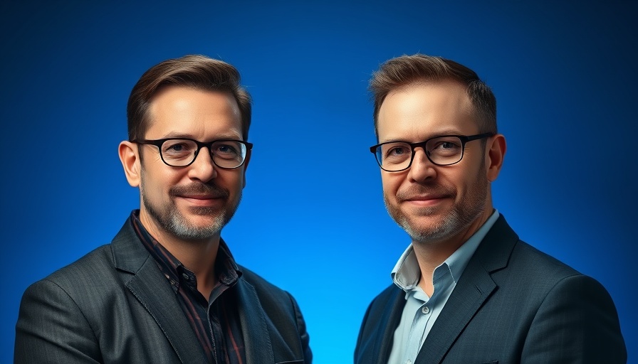 AI strategies for real estate discussion with professionals, blue theme.