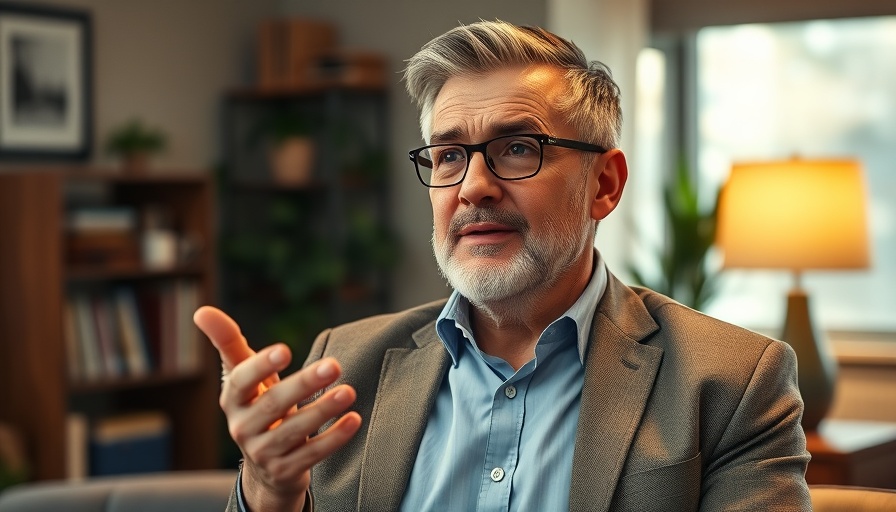 Businessman discussing mindset to make tax planning more enjoyable.