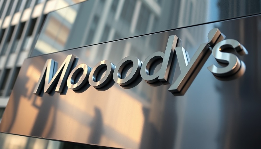 Close-up of Moody's logo related to Caribbean Development Bank credit rating.