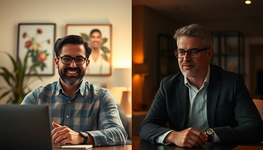 Two professionals in online discussion on passive income real estate investing.