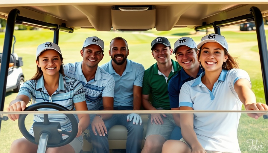 Young golfers enjoy Urban Golf Weekend in a golf cart.