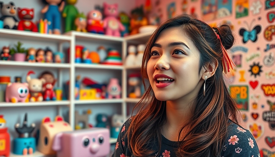 Realtors Social Media Strategies speaker in colorful room with decor.