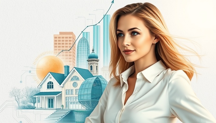 Illustrative collage on reverse mortgage demand growth with financial symbols.