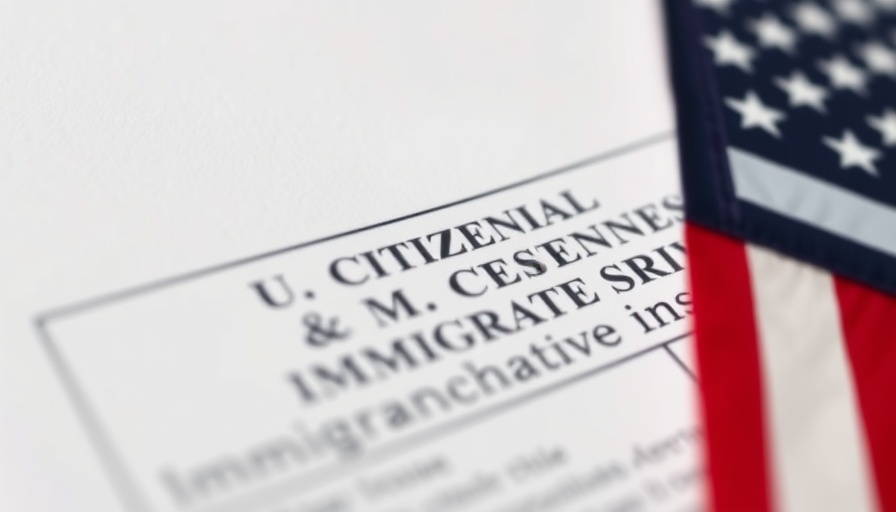 US Citizenship document and American flag, symbolizing immigration scrutiny.