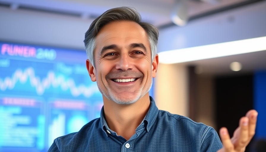 AI in Real Estate: Smiling man with text on AI use cases.