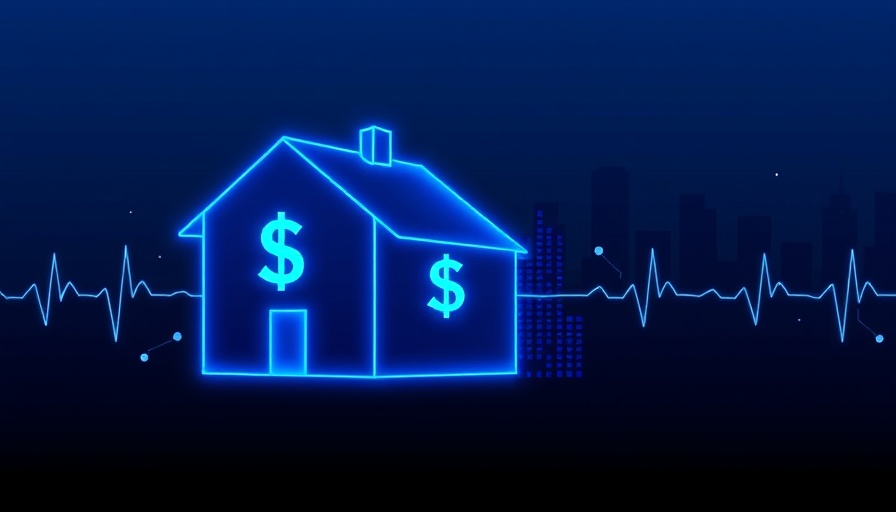 Futuristic tech theme showing AI compliance in real estate.