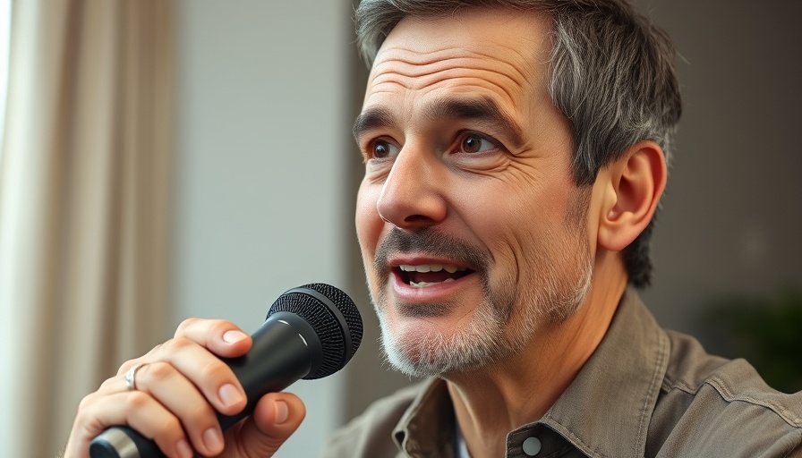 Middle-aged man discussing rental property needs an LLC in studio.