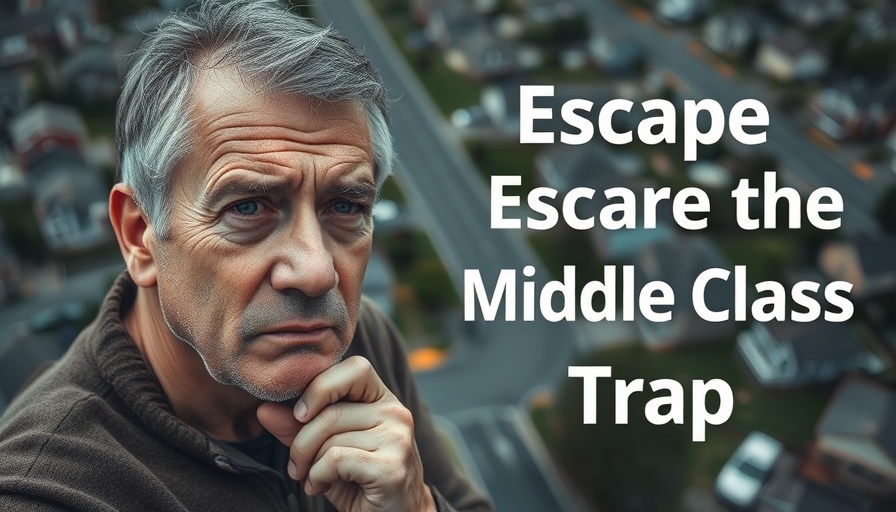 Invest in Real Estate on a Middle-Class Salary with thoughtful man's contemplative look and suburban background.