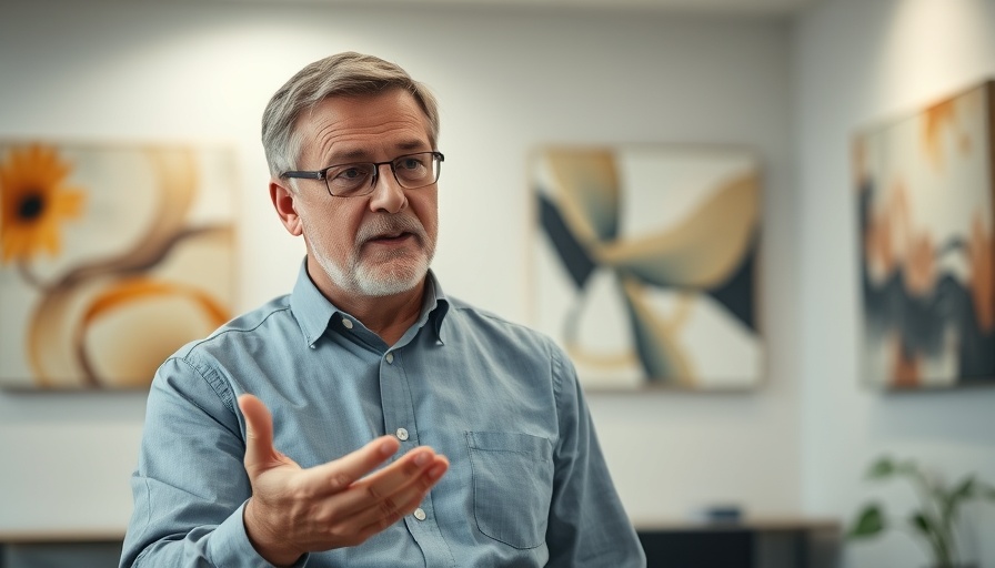 Middle-aged man explaining how to legally write off your home office.