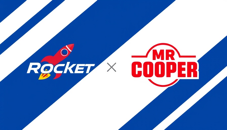 Rocket and Mr. Cooper logos on digital graphic.