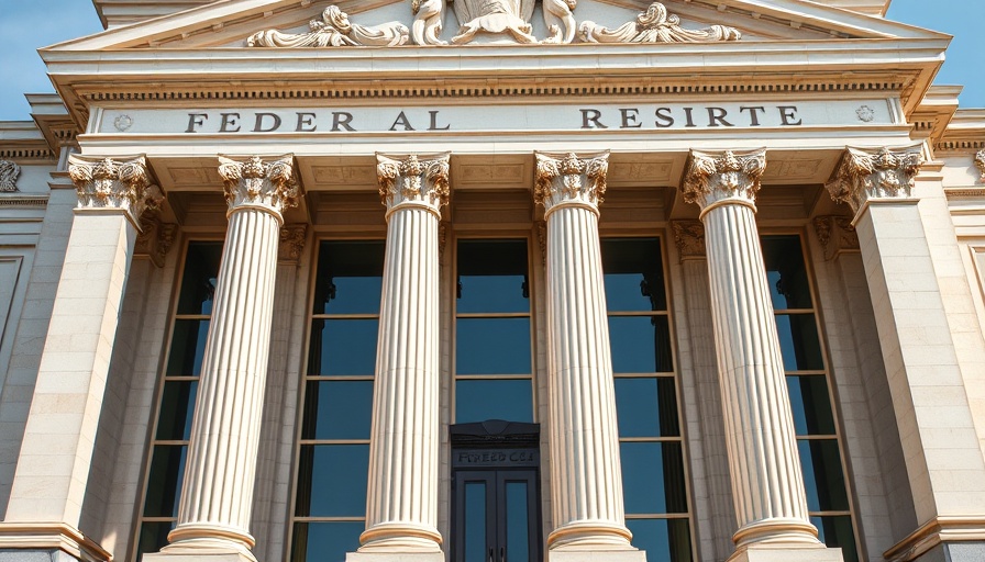 Federal Reserve building close-up symbolizing September rate cut decision.