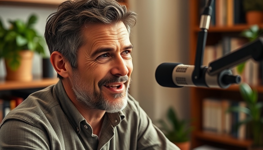 Middle-aged man on podcast discussing why privacy alone won’t protect assets.