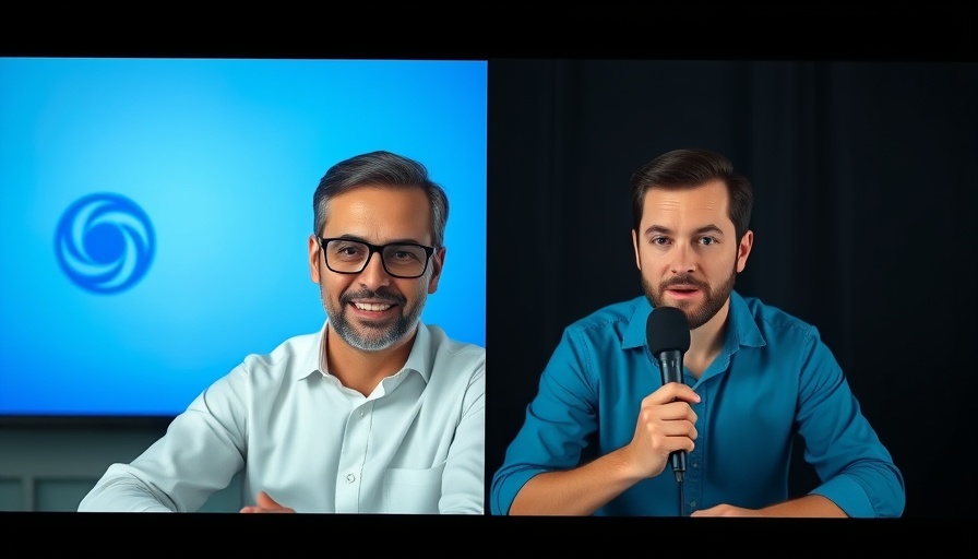 Two men in video call discussing fund of funds real estate investment.