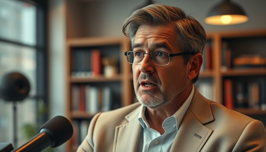 Middle-aged man discussing the importance of private addresses.