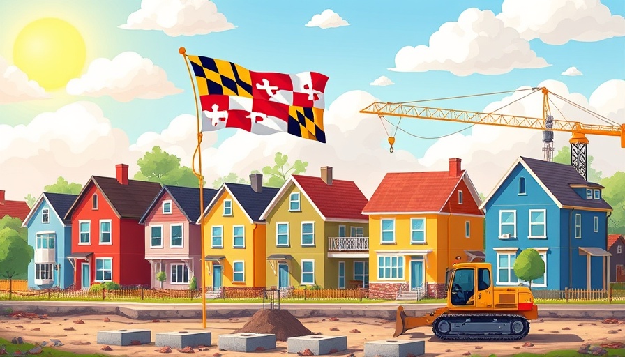 Maryland housing construction scene reflecting affordability crisis.