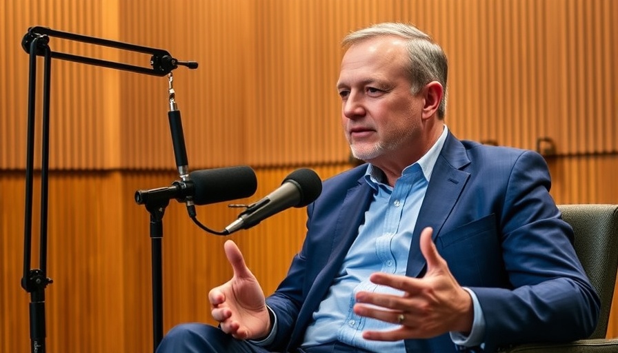 Man discussing side hustle tax write offs in a podcast setting.