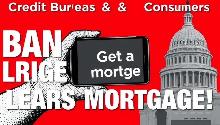 Banning trigger leads mortgage; bold graphic with Capitol and smartphone.