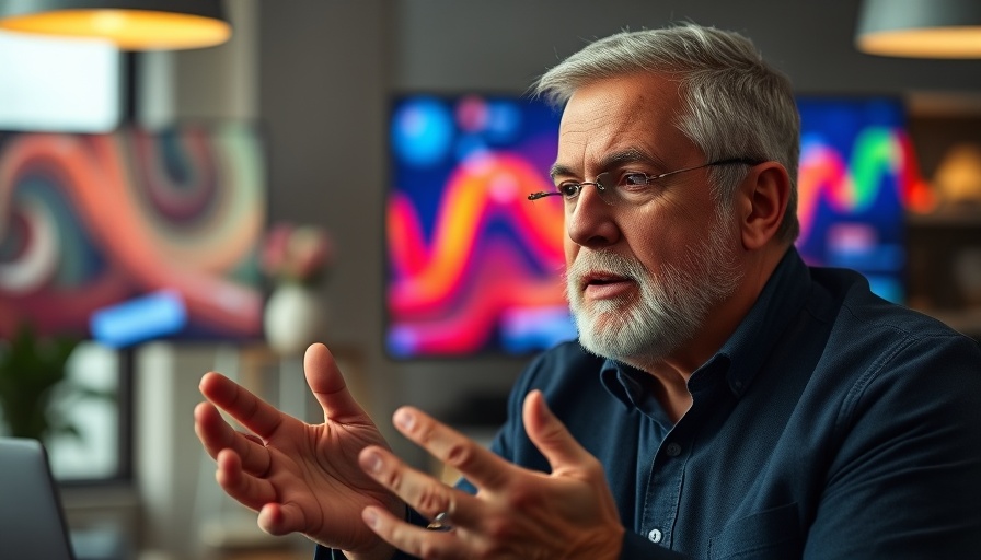 Middle-aged man discusses asset protection in office setting.