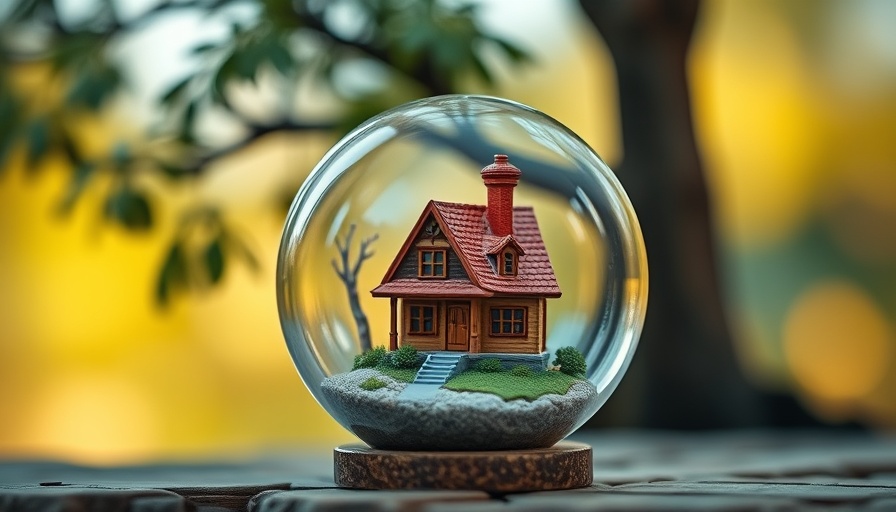 Miniature house in glass globe, depicting low mortgage rates