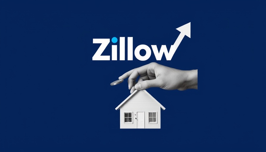 Zillow VOW site real estate listings concept with house and growth symbols.