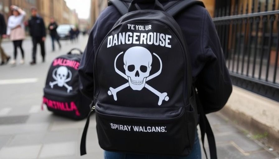 Sprayground bags branded ‘dangerous’ - Parents fear images on trendy backpack send dark messages 
