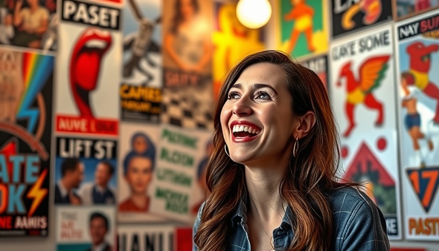 Smiling woman in a colorful room, advocating to skip the AI voice.