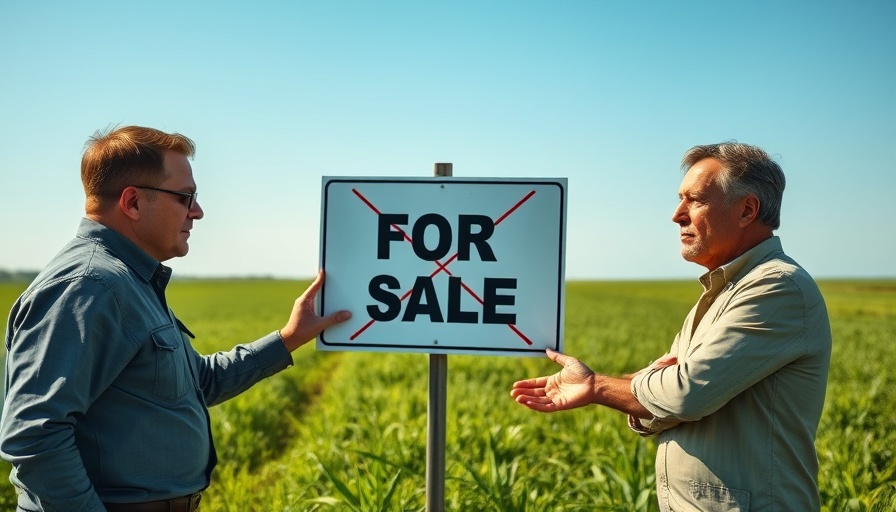 Discussion about land investors quitting with 'For Sale' sign.