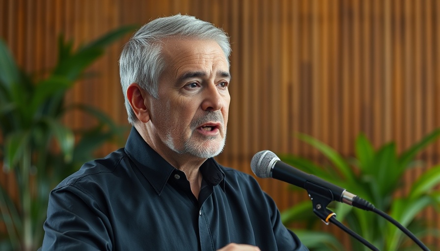 Speaker discussing real estate tax strategy indoors.