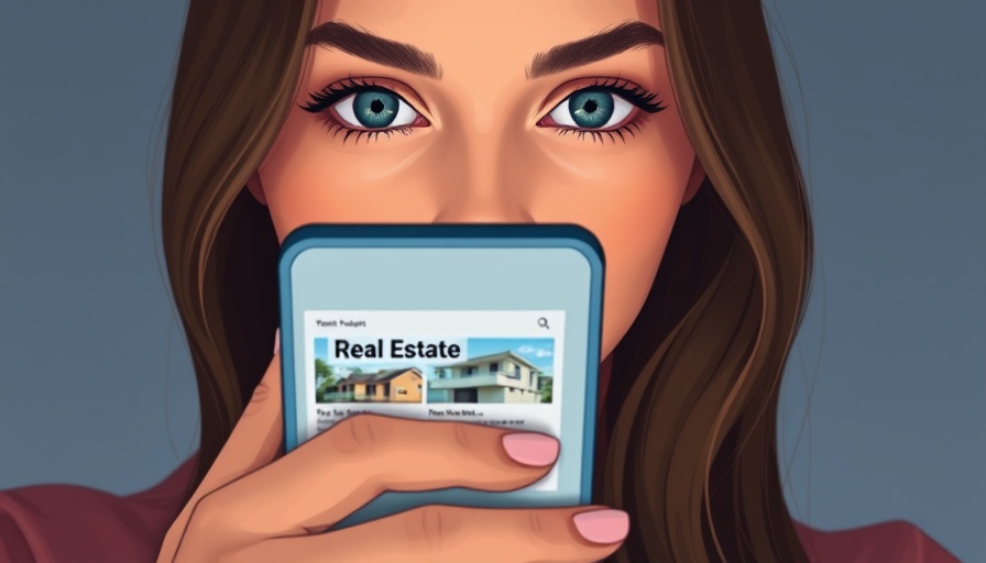 Close-up of a woman discussing real estate trends on screen.