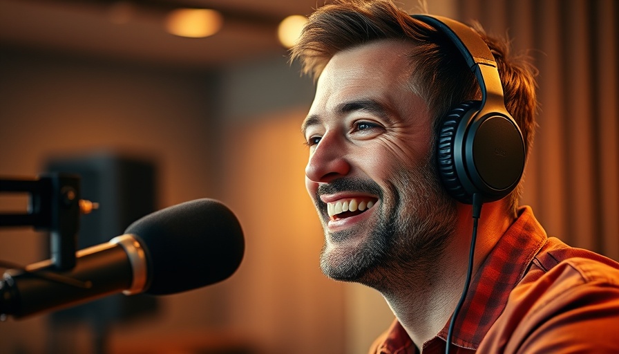 Man in headphones speaking, conveying 'It's Not About Square Feet'.