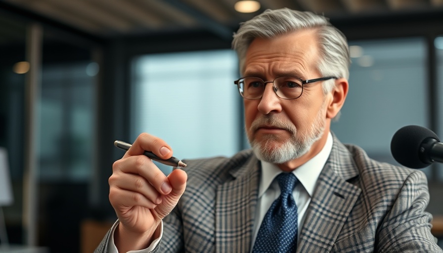 Middle-aged man discussing best retirement account for business owners.