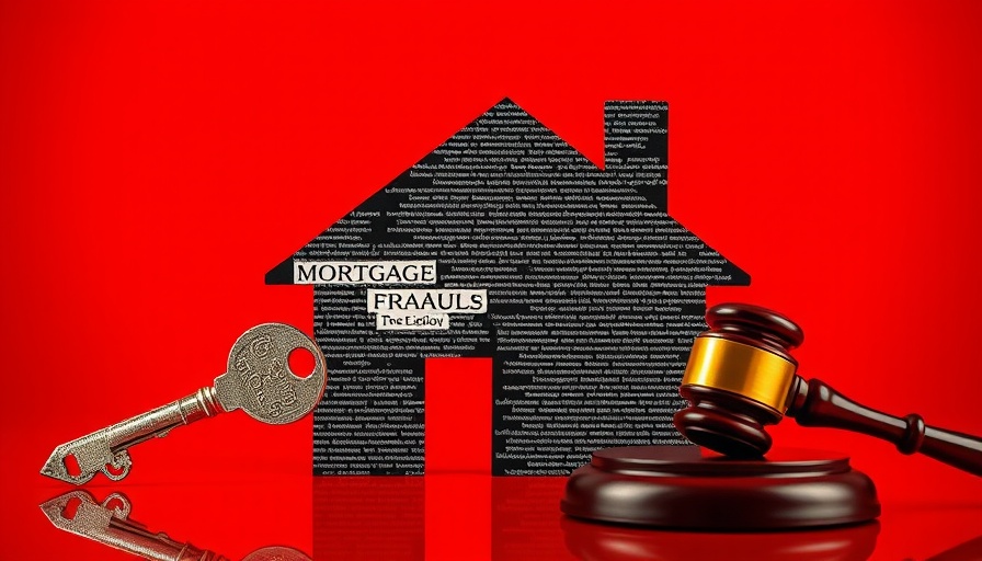 Conceptual image of mortgage fraud with key, house, gavel.