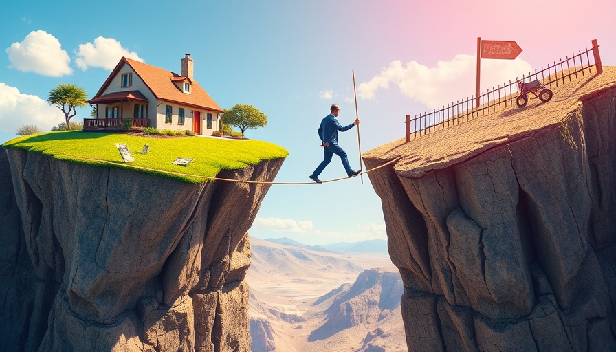 Surreal illustration of balancing retirement savings confidence.