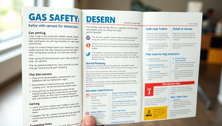 Gas leak safety tips brochure highlighting detection methods in NYC.
