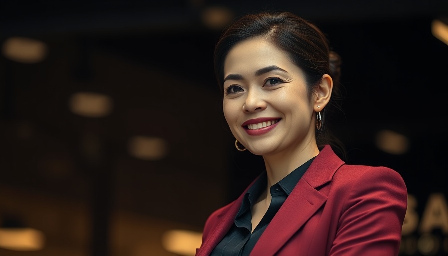 Fathom Holdings Leadership Strategy image featuring confident businesswoman.